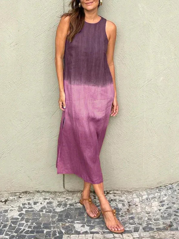 Women’s Ombre Sleeveless Midi Dress