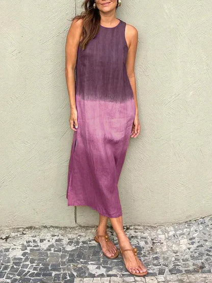 Women’s Ombre Sleeveless Midi Dress