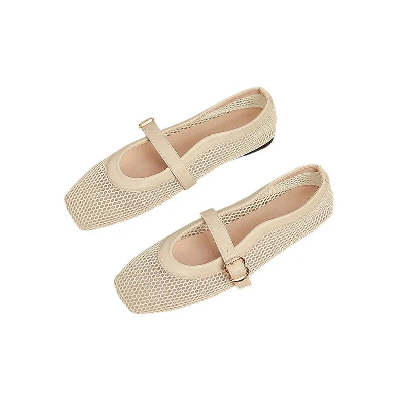 Women’s Breathable Mesh Mary Jane Flats