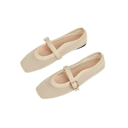 Women’s Breathable Mesh Mary Jane Flats