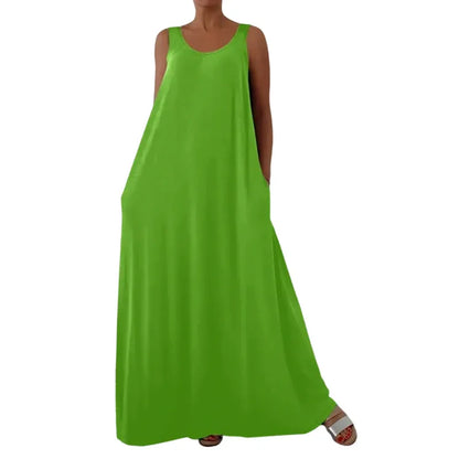 Women’s Sleeveless Flowy Maxi Dress