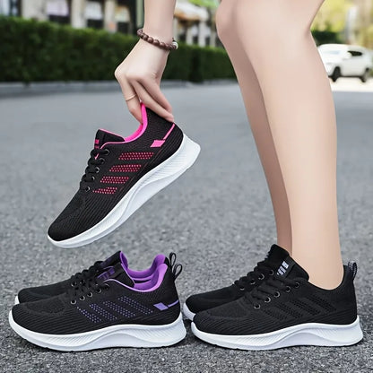 Women’s Lace-Up Breathable Walking Sneakers