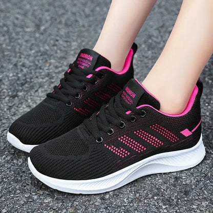 Women’s Lace-Up Breathable Walking Sneakers