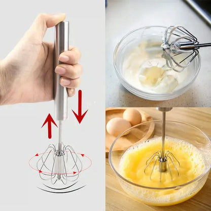Stainless Steel Push Whisk