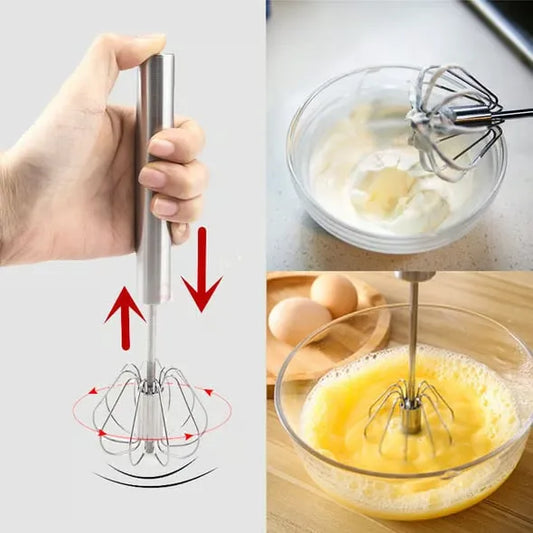 Stainless Steel Push Whisk