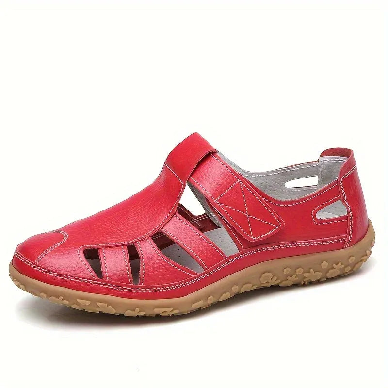 Women’s Closed-Toe Cutout Comfort Sandals