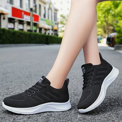 Women’s Lace-Up Breathable Walking Sneakers
