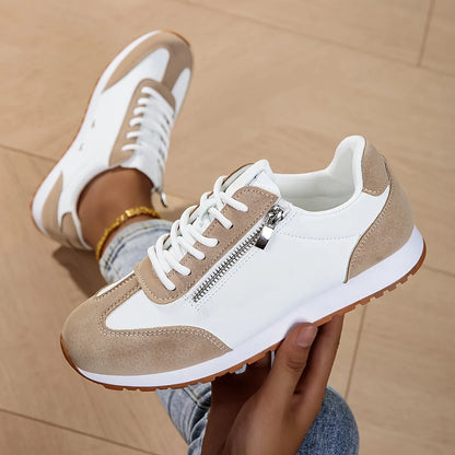 Women’s Lace-Up Side-Zip Casual Sneakers