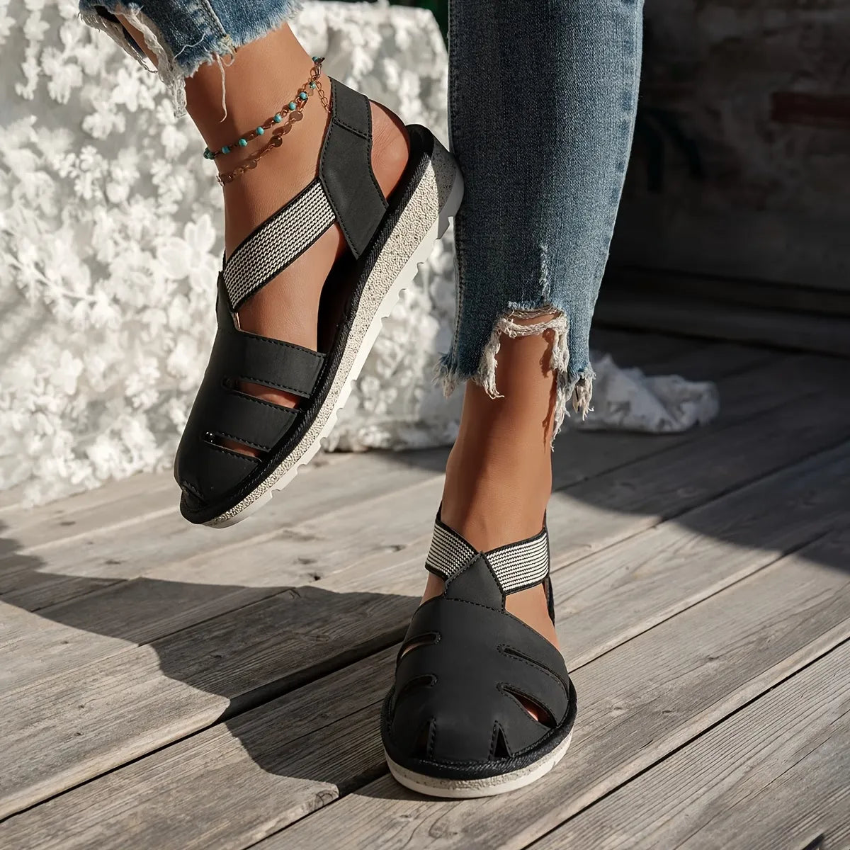 Women’s Cutout Slingback Comfort Sandals
