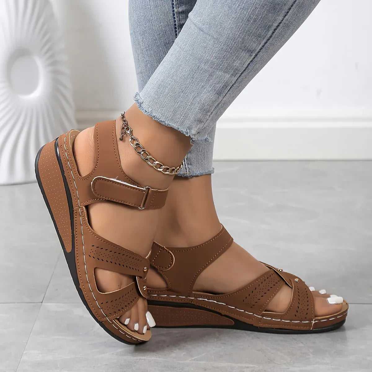 Women’s Adjustable Comfort Wedge Sandals
