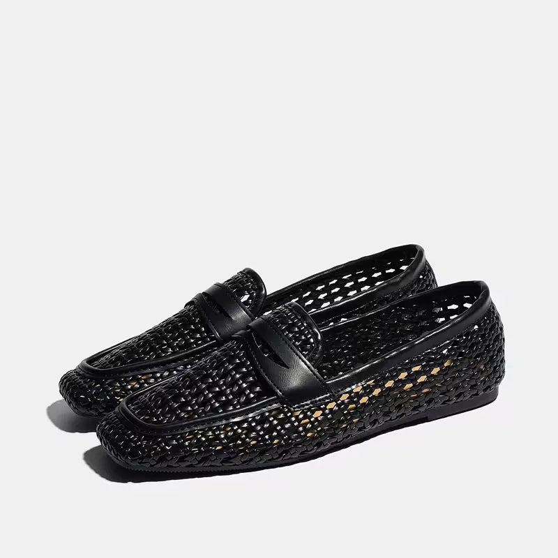 Women’s Woven Slip-On Casual Loafers
