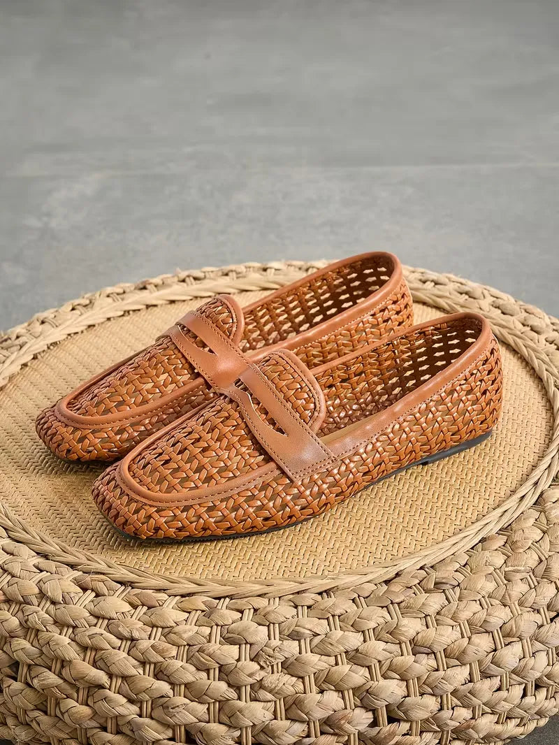 Women’s Woven Slip-On Casual Loafers