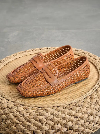 Women’s Woven Slip-On Casual Loafers