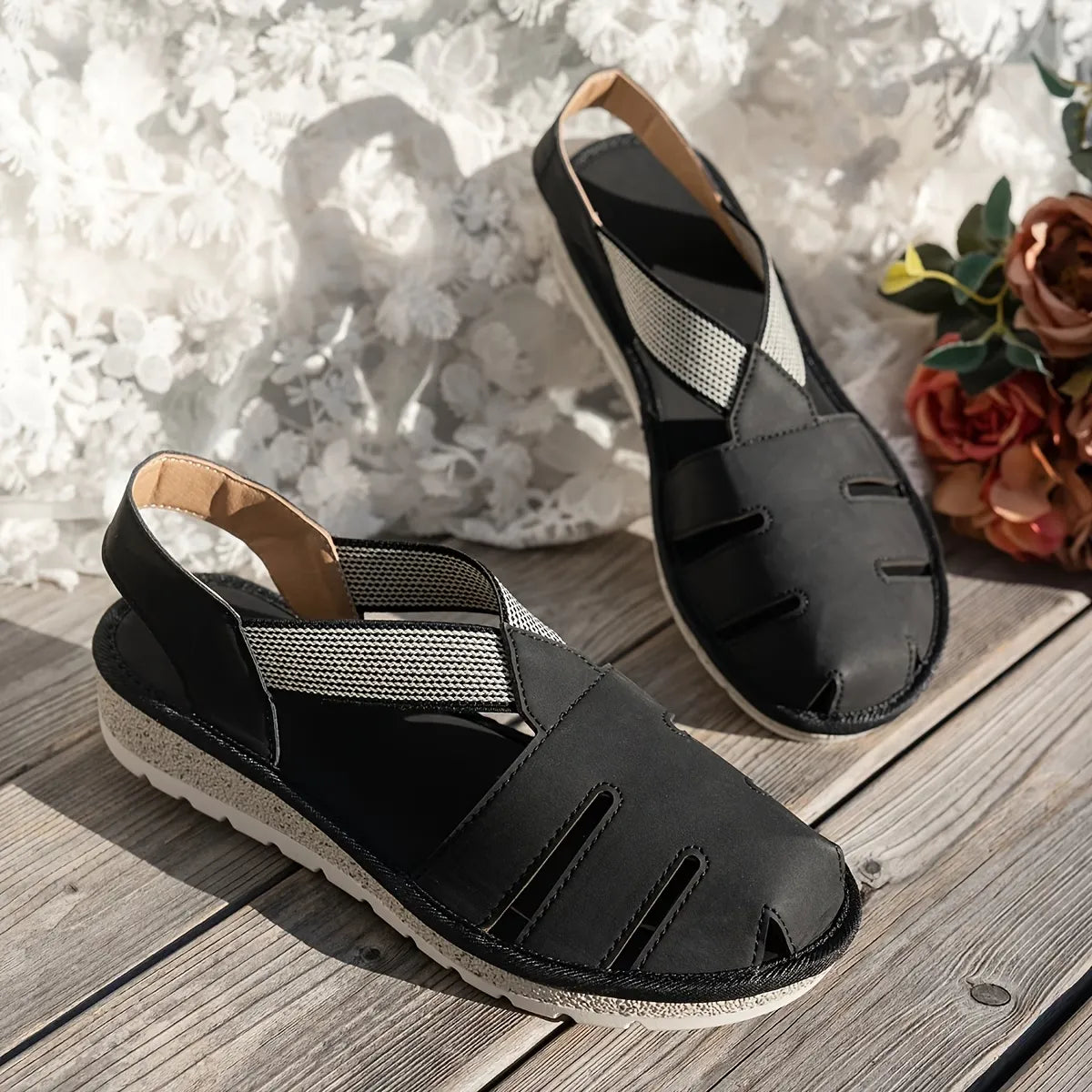 Women’s Cutout Slingback Comfort Sandals