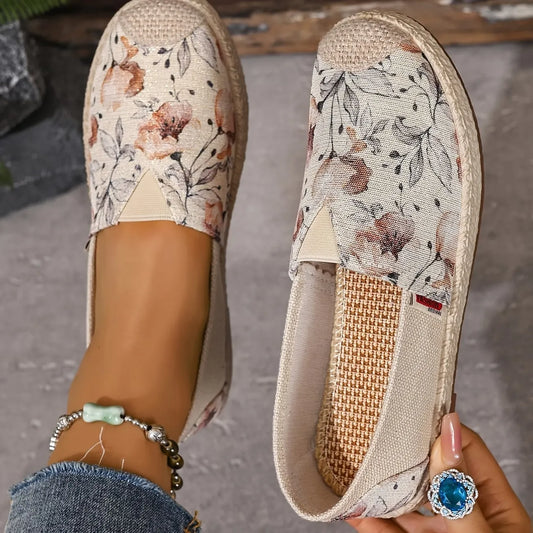 Women’s Floral Slip-On Espadrille Flats