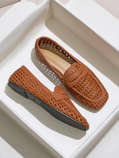 Women’s Woven Slip-On Casual Loafers