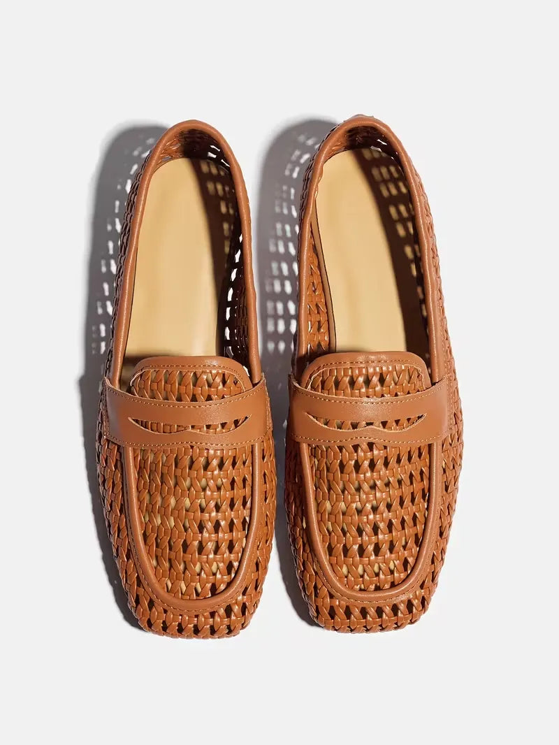 Women’s Woven Slip-On Casual Loafers
