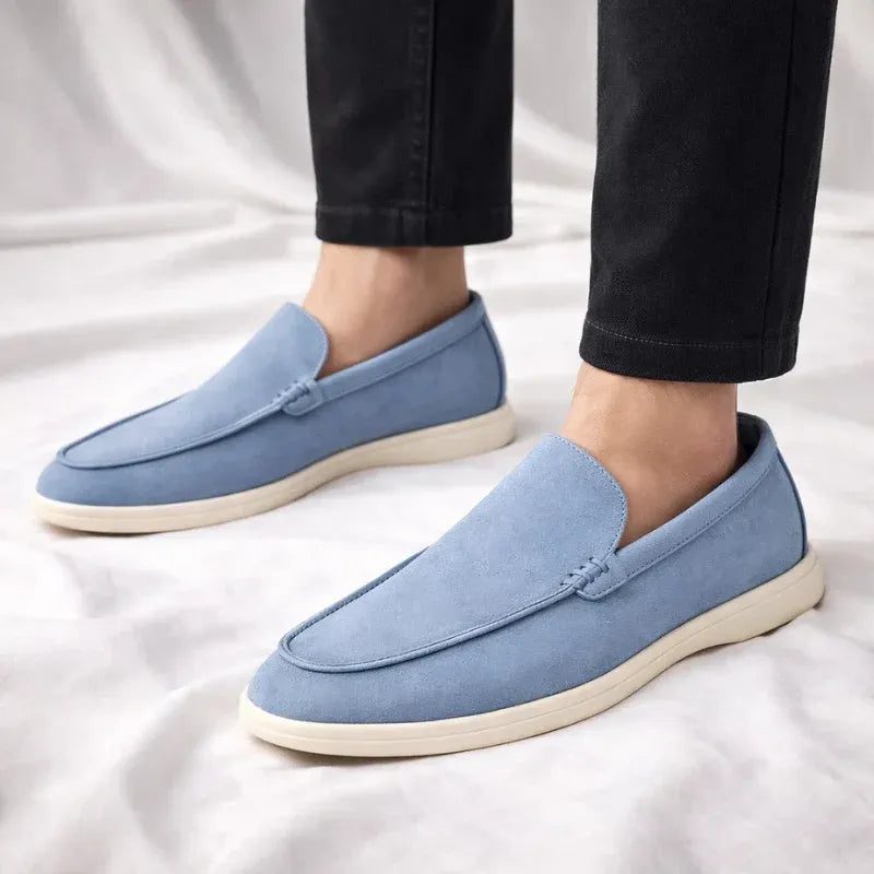 Men’s Casual Suede-Look Slip-On Loafers