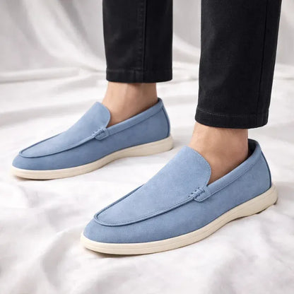 Men’s Casual Suede-Look Slip-On Loafers