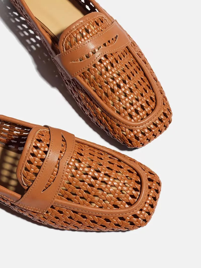 Women’s Woven Slip-On Casual Loafers