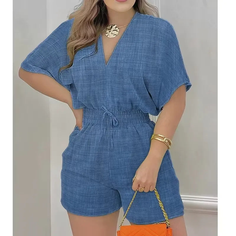 Women's Elastic Waist Romper