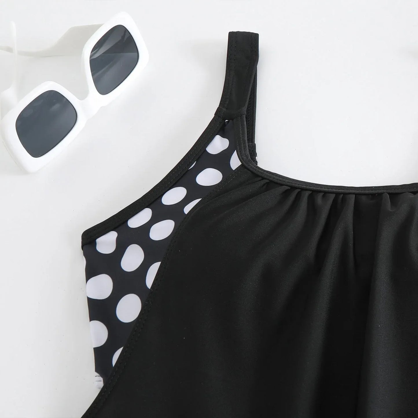 Women’s Polka Dot Tankini Swim Set