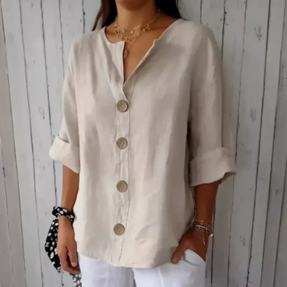 Women’s Relaxed Button-Front Top