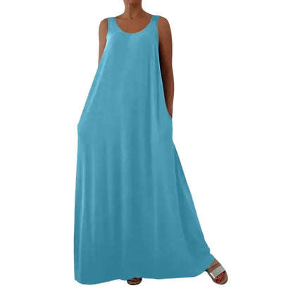 Women’s Sleeveless Flowy Maxi Dress