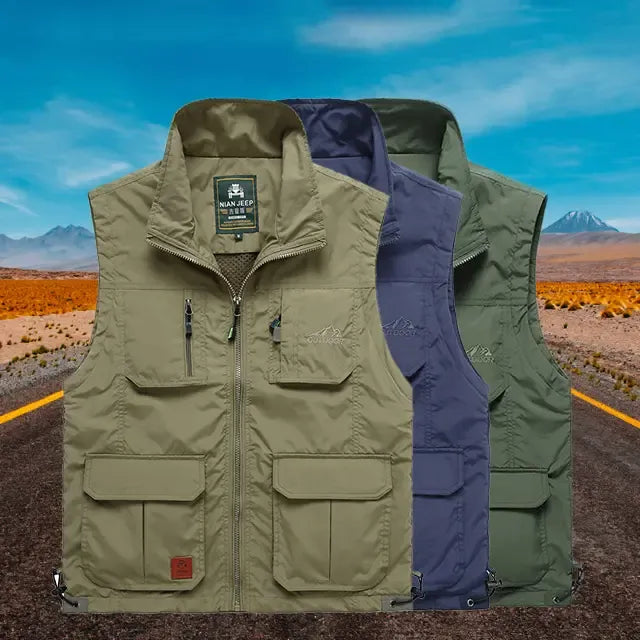 Men’s Outdoor Multi-Pocket Utility Vest