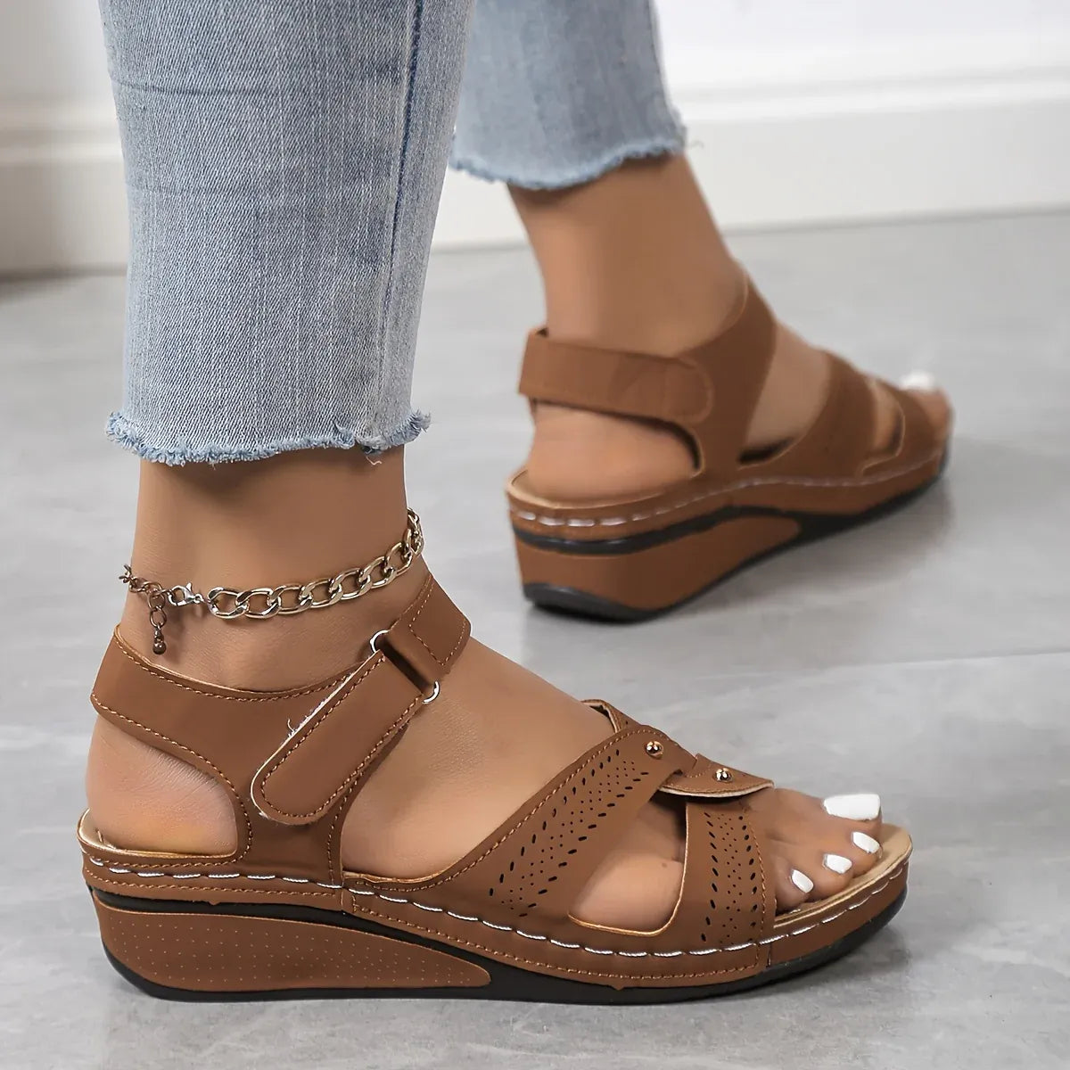Women’s Adjustable Comfort Wedge Sandals