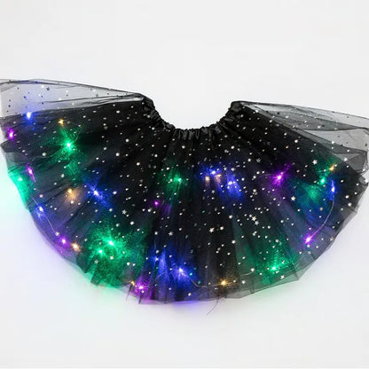 Girls’ Light-Up Star Tulle Tutu Skirt