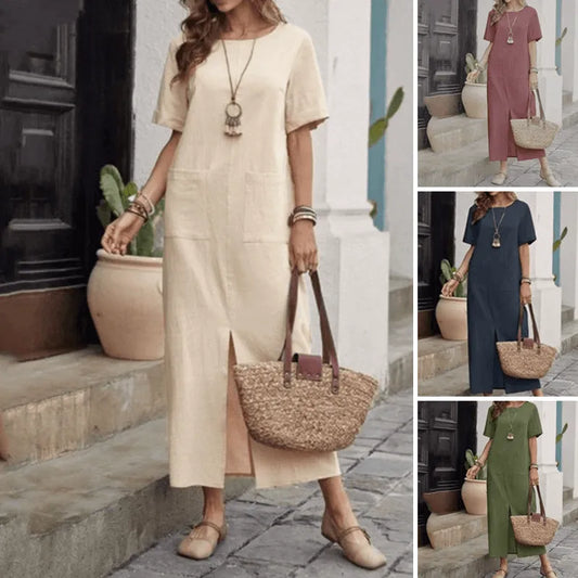 Women’s Casual Split Hem Maxi Dress