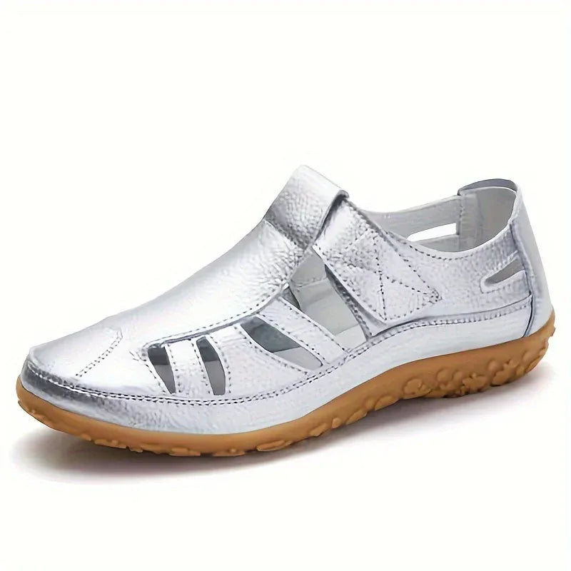 Women’s Closed-Toe Cutout Comfort Sandals