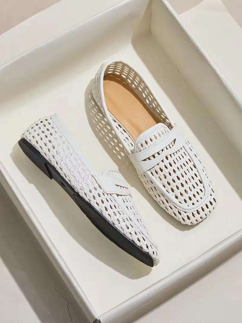 Women’s Woven Slip-On Casual Loafers