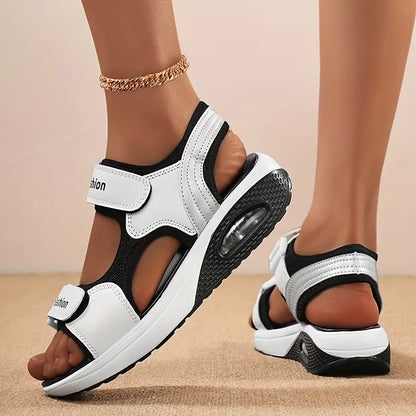 Women’s Cushioned Hook-and-Loop Sport Sandals