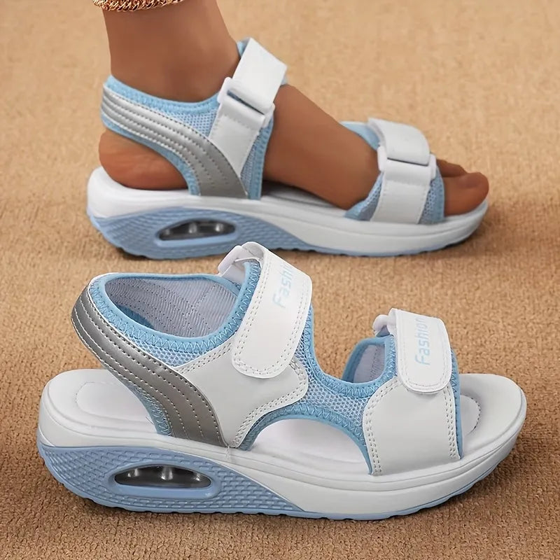 Women’s Cushioned Hook-and-Loop Sport Sandals