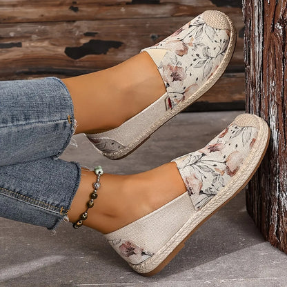 Women’s Floral Slip-On Espadrille Flats