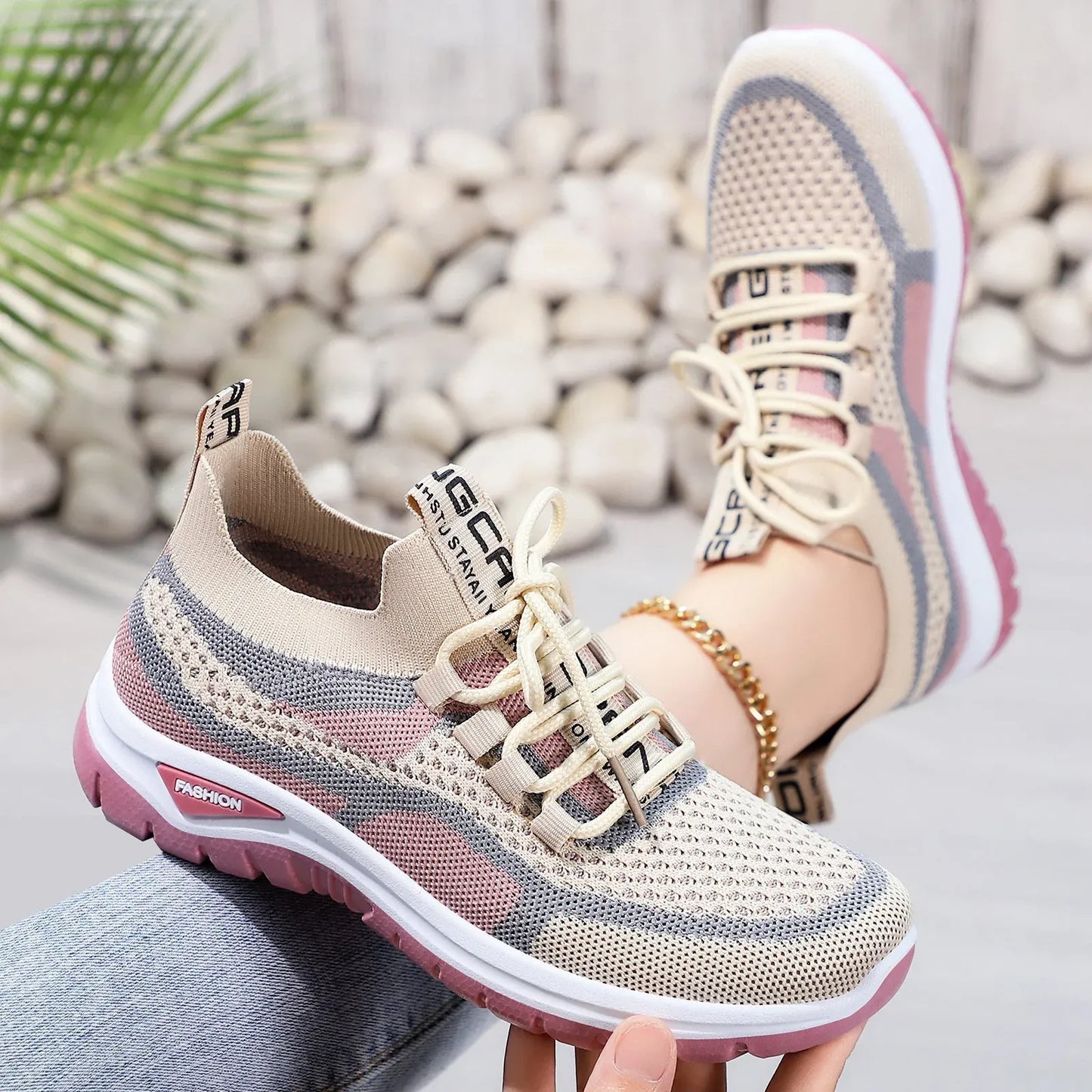 Women's Knit Walking Sneakers