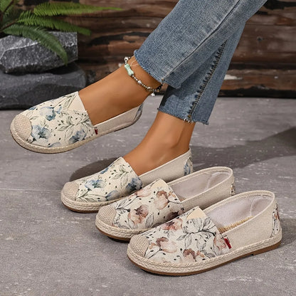 Women’s Floral Slip-On Espadrille Flats