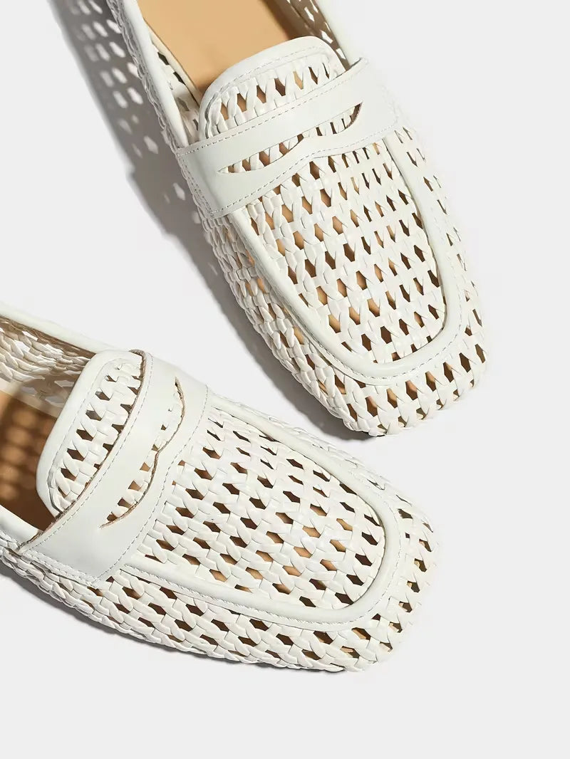 Women’s Woven Slip-On Casual Loafers