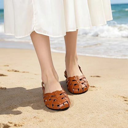 Women’s Woven Slingback Flat Sandals