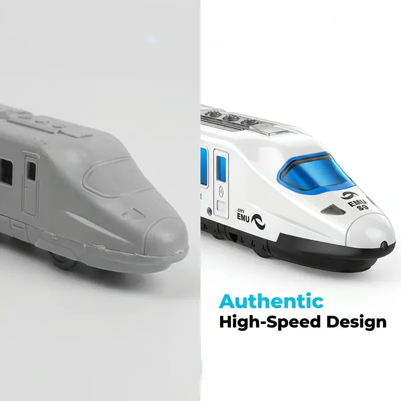 Electric Light-Up Bullet Train Toy