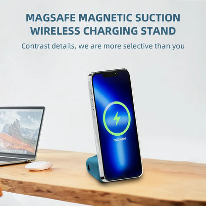 Magnetic Wireless Charging Camera Grip with Bluetooth Shutter