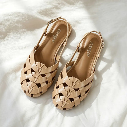 Women’s Woven Slingback Flat Sandals
