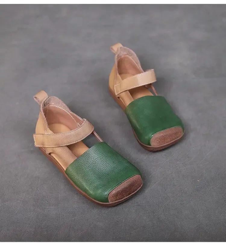 Women’s Colorblock Hook-and-Loop Closed-Toe Sandals