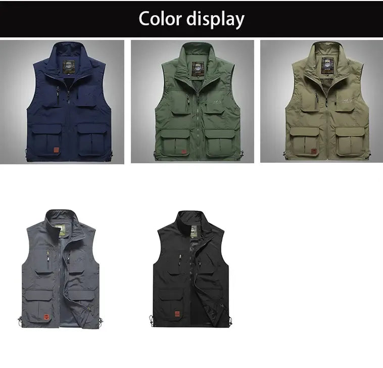 Men’s Outdoor Multi-Pocket Utility Vest