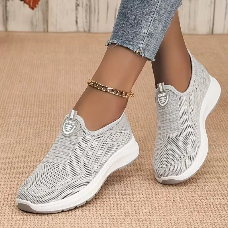 Women’s Breathable Knit Slip-On Sneakers