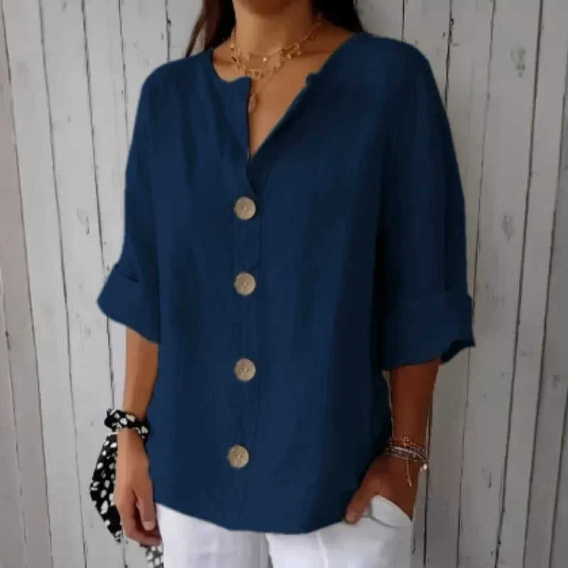Women’s Relaxed Button-Front Top