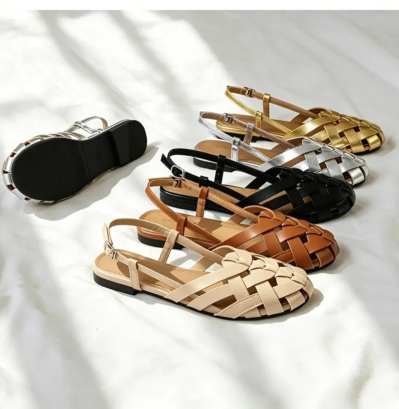 Women’s Woven Slingback Flat Sandals