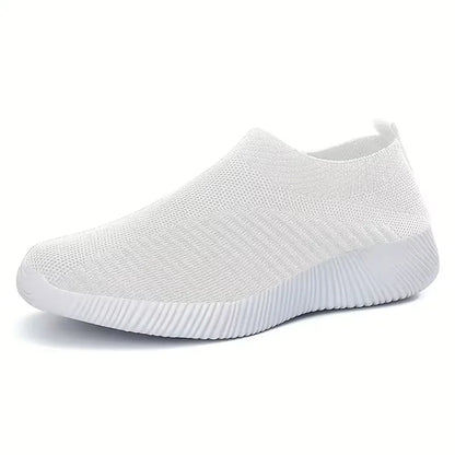 Women’s Breathable Knit Slip-On Walking Sneakers